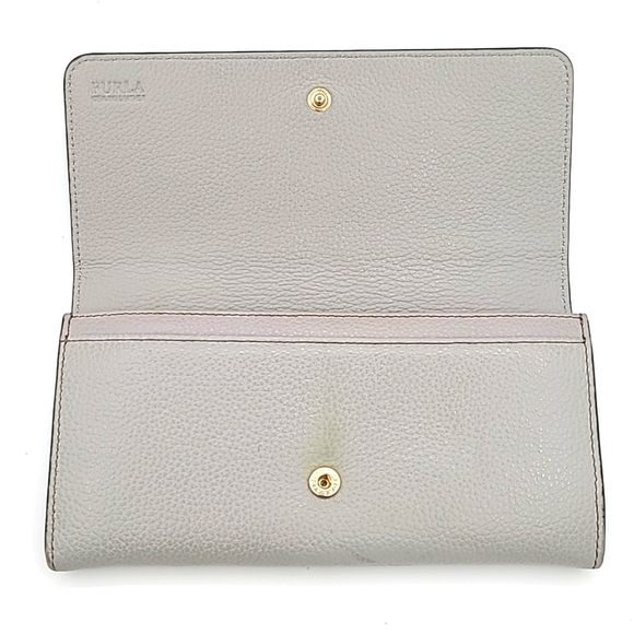 FURLA Gray Leather Long Wallet - Picture 9 of 15